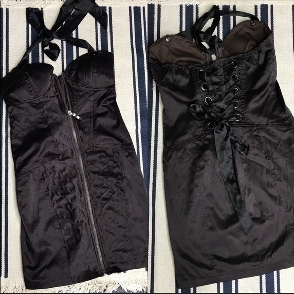 GORGEOUS Entry Brown Mini Dress Size M - Picture 1 of 8